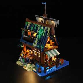 FUNWHOLE - Medieval Pier Inn 2143PCS - Building Block Toy- USA(Ship to USA)