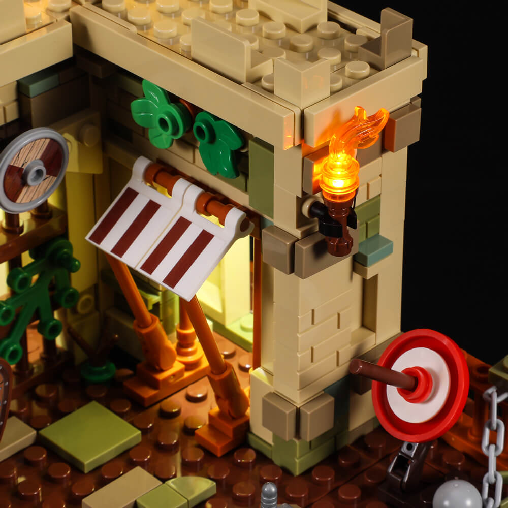 FUNWHOLE - Castle on The Cliff 1044PCS - Building Block Toy- DE(Ship to DE FR IT ES PL CZ NL)
