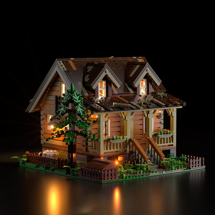 FUNWHOLE - Wood Cabin 2097PCS - Building Block Toy- USA (Ship To USA)